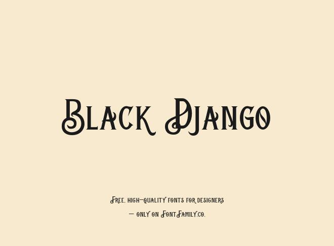 Black Django Font