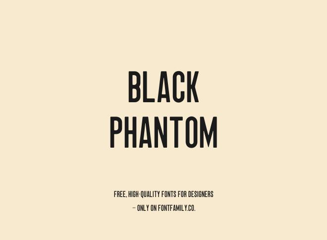 Black Phantom Font