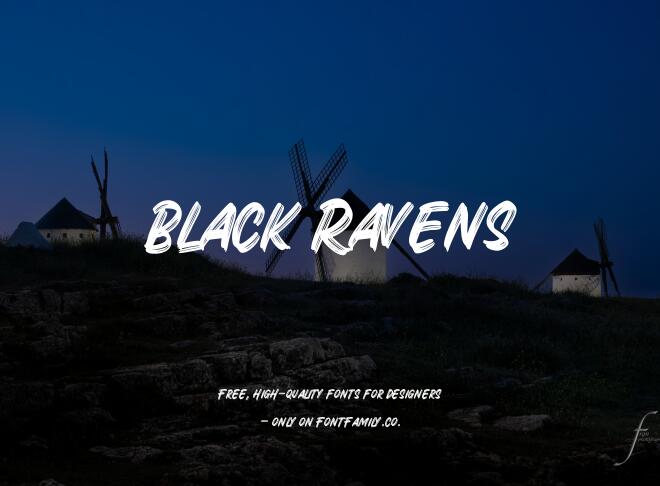Black Ravens Font