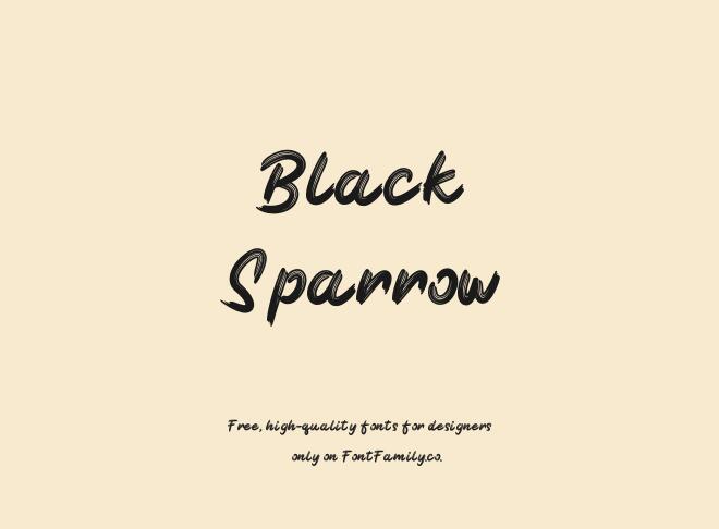 Black Sparrow Font