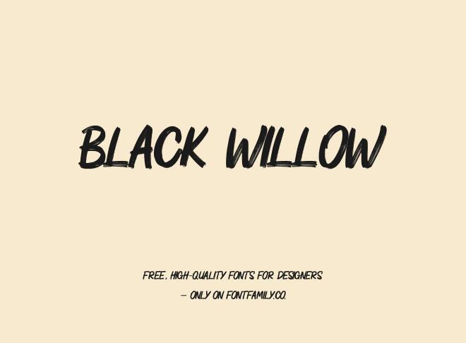 Black Willow Font