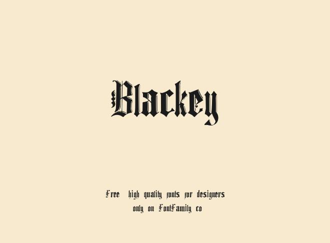 Blackey Font