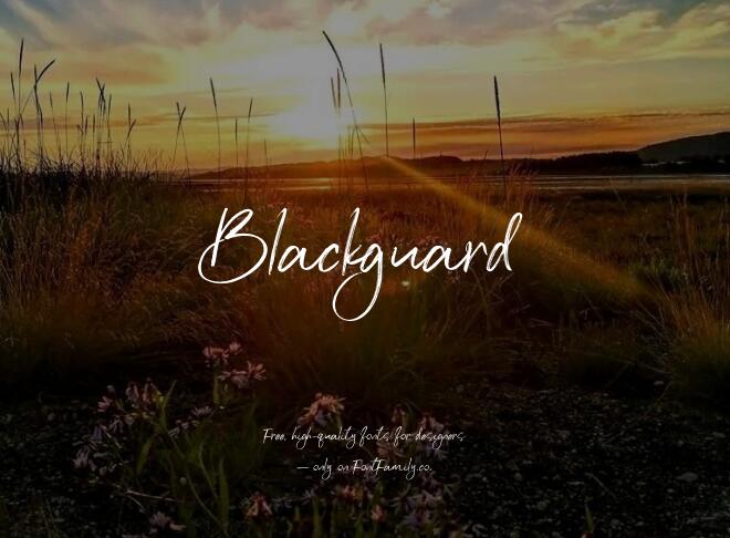 Blackguard Font