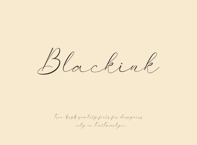 Blackink Font