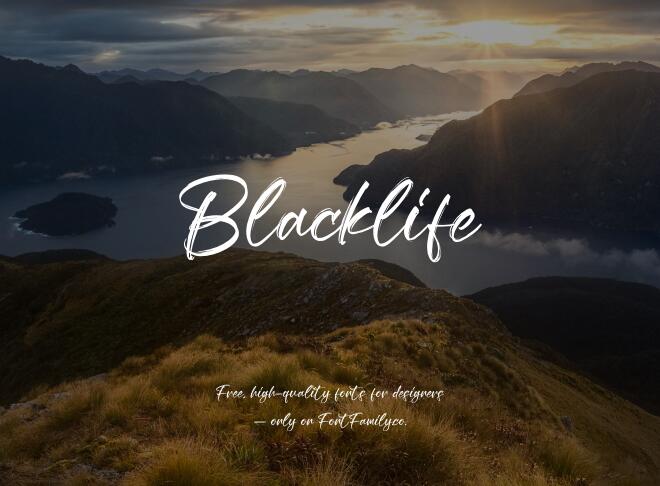 Blacklife Font