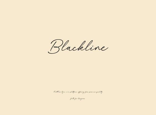 Blackline Font