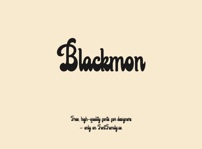 Blackmon Font