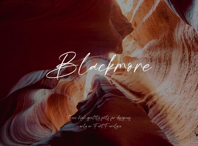 Blackmore Font