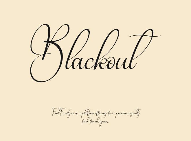 Blackout Font