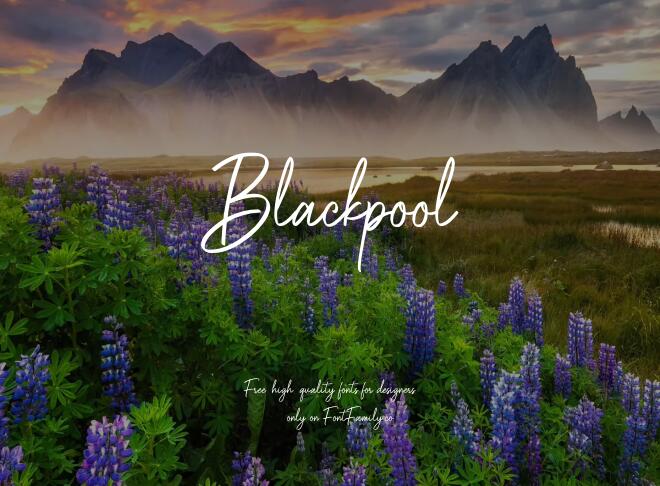 Blackpool Font