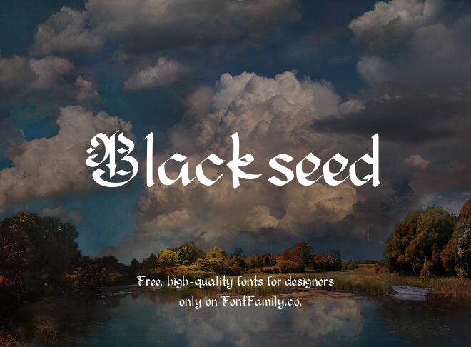 Blackseed Font