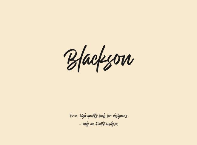 Blackson Font