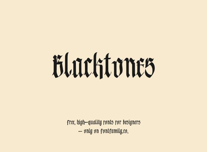 Blacktones Font