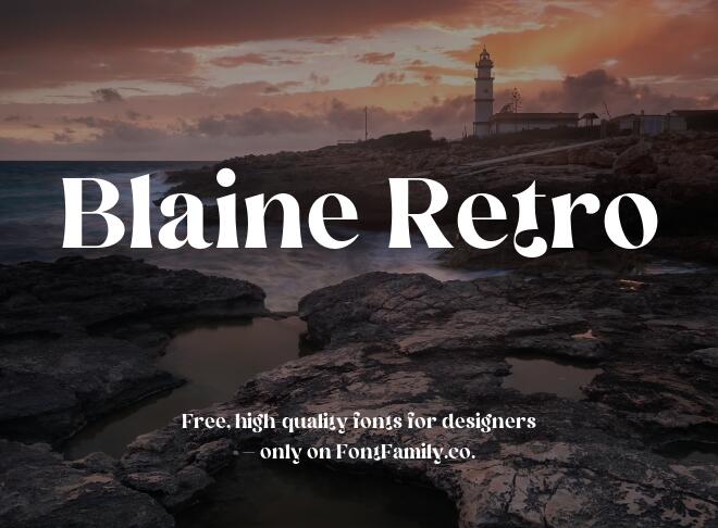 Blaine Retro Font