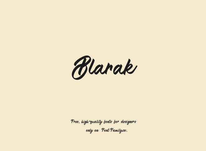 Blarak Font