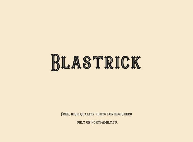 Blastrick Font