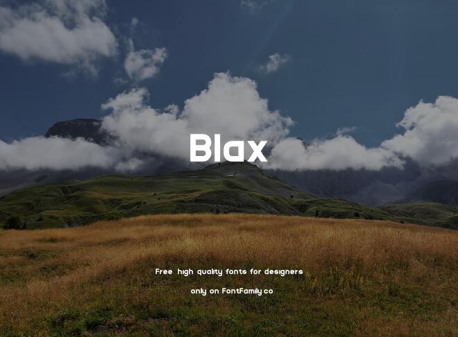 Blax Font Family