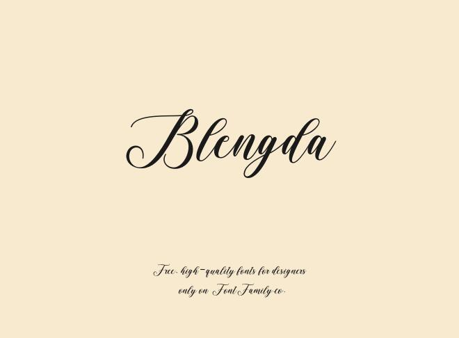 Blengda Font