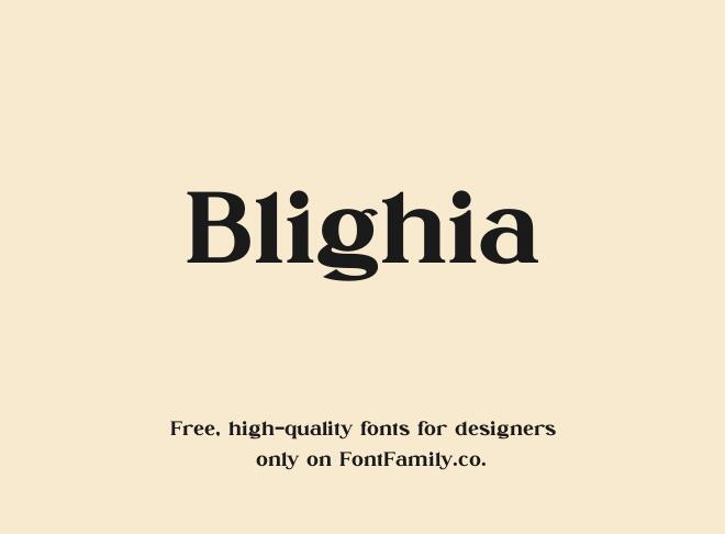 Blighia Font