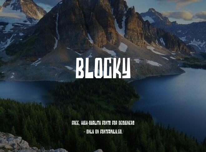 Blocky Font