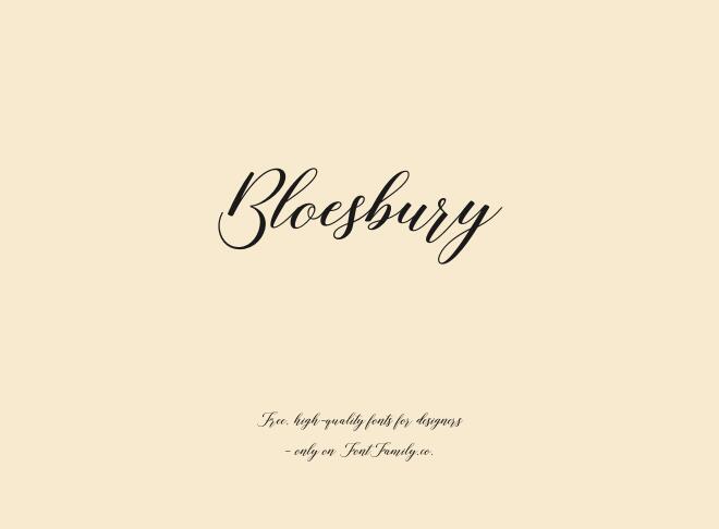 Bloesbury Font