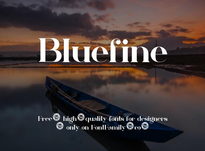 Bluefine Font