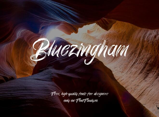 Bluezingham Font