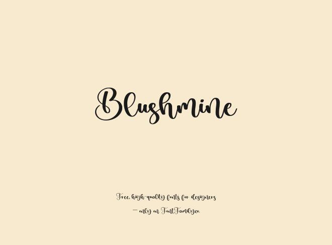 Blushmine Font