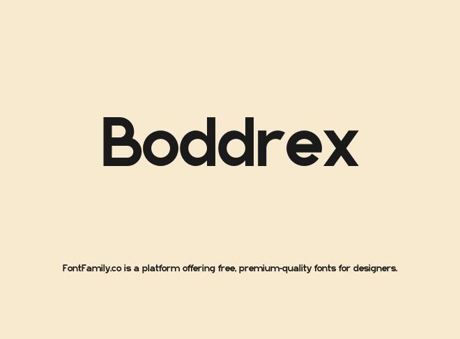 Boddrex Font