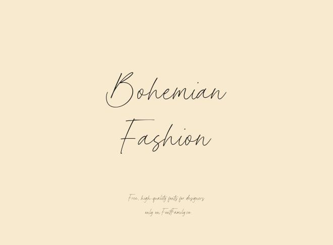 Bohemian Fashion Font