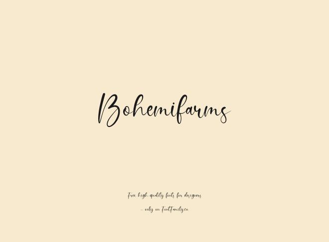 Bohemifarms Font