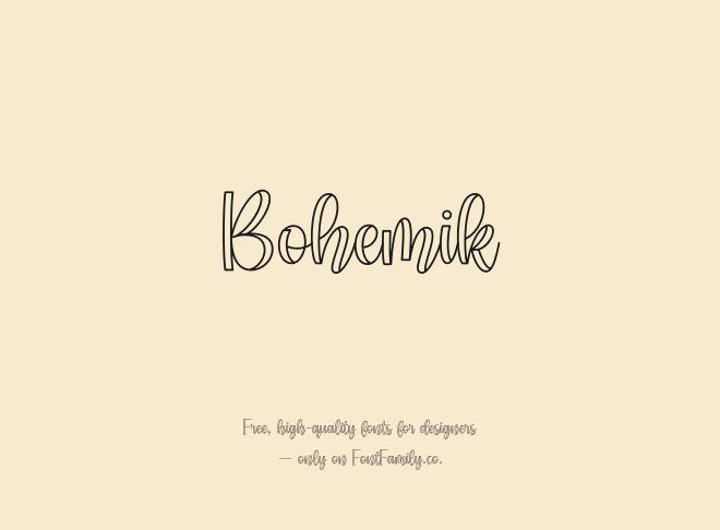 Bohemik Font