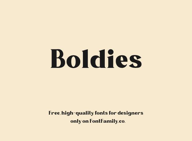 Boldies Font