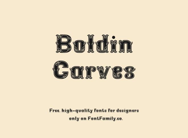 Boldin Carves Font