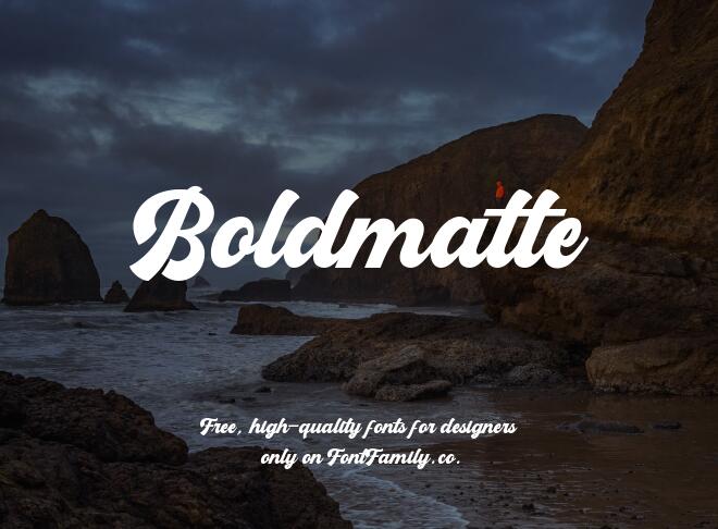 Boldmatte Font