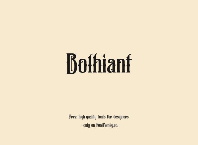 Bolhiant Font