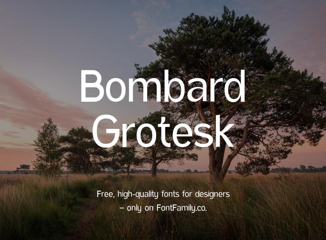Bombard Grotesk Font Family