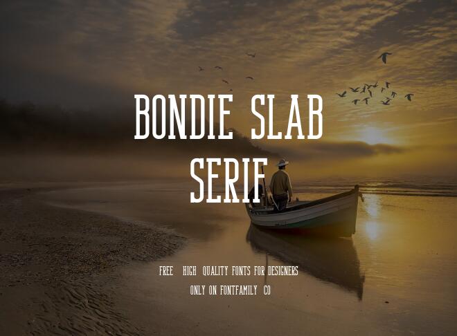 Bondie Slab Serif Font