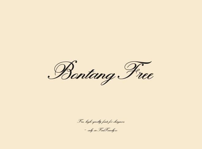 Bontang Free Font