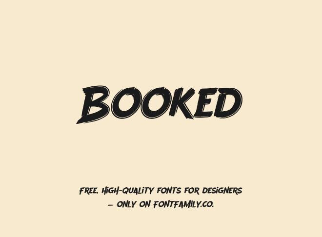 Booked Font