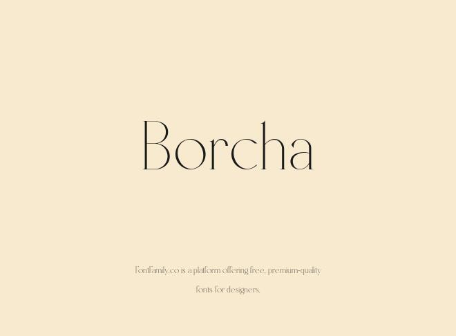 Borcha Font