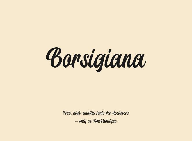Borsigiana Font