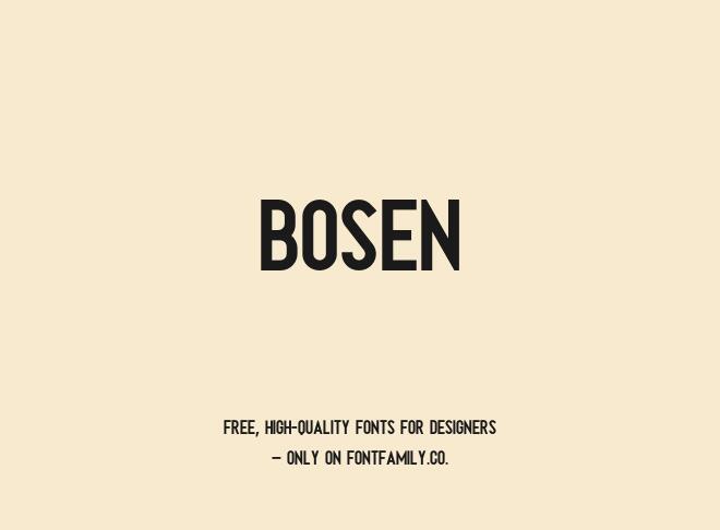 Bosen Font