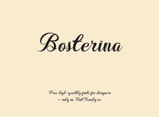 Bosterina Font