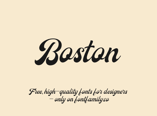 Boston Font