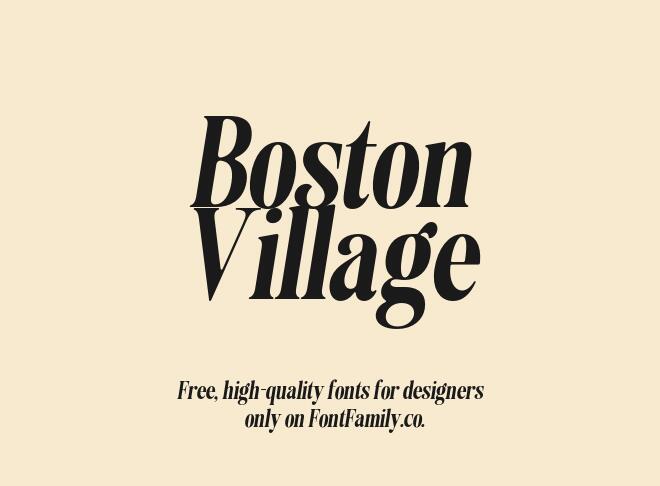 Boston Village Font