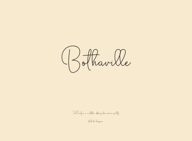 Bothaville Font