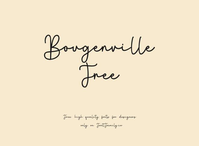 Bougenville Free Font