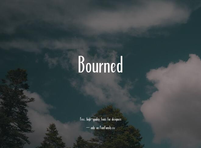 Bourned Font