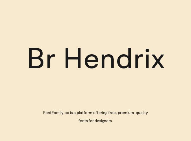 Br Hendrix Font
